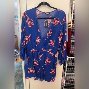 Express floral bell sleeve romper